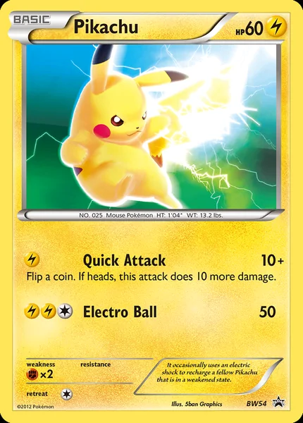 Pikachu card image
