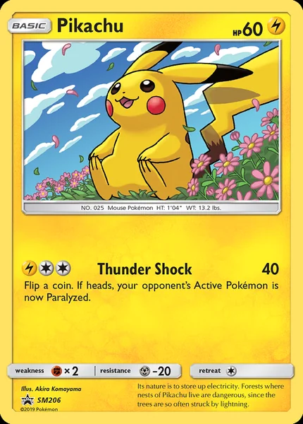 Pikachu card image