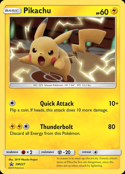 Pikachu card image