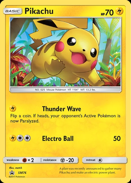 Pikachu card image