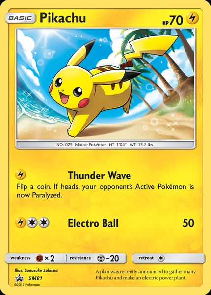 Pikachu card image