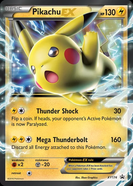 Pikachu EX card image