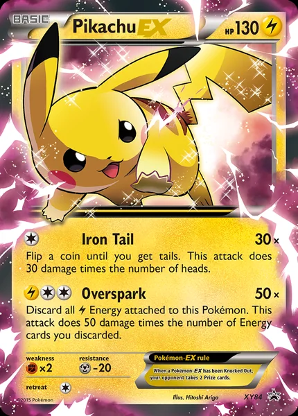 Pikachu EX card image