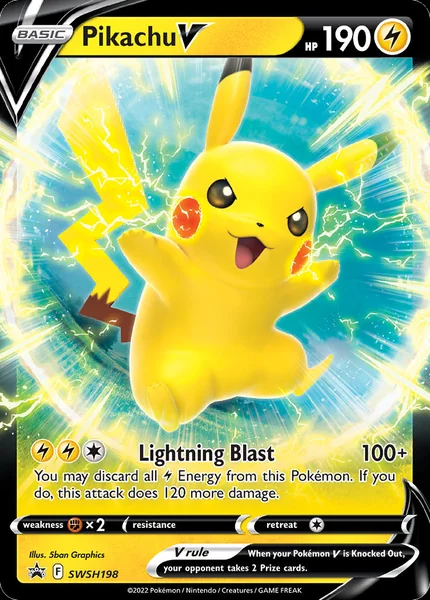 Pikachu V card image