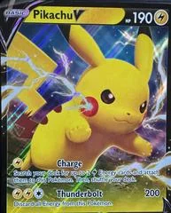 Pikachu V card image