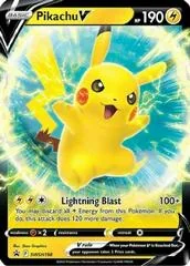 Pikachu V card image