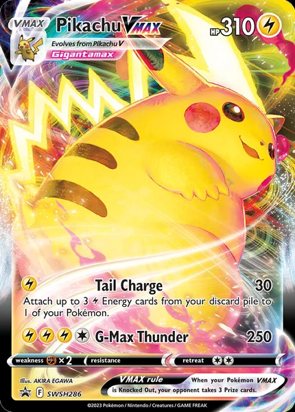 Pikachu VMax card image