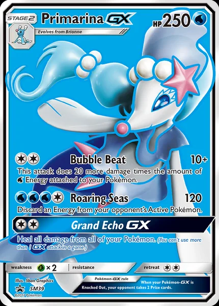 Primarina GX card image
