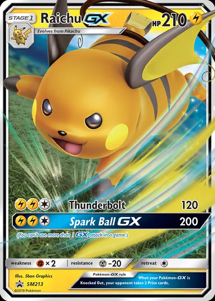 Raichu GX card image