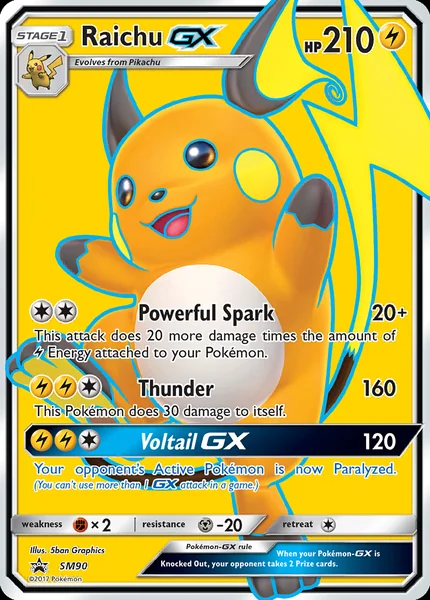 Raichu GX card image