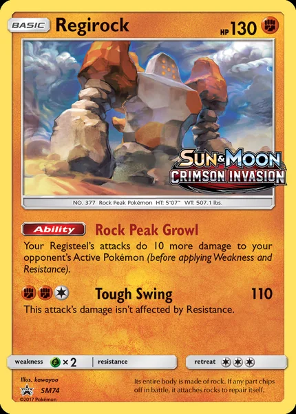 Regirock card image