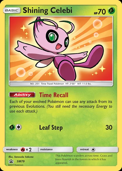Shining Celebi card image