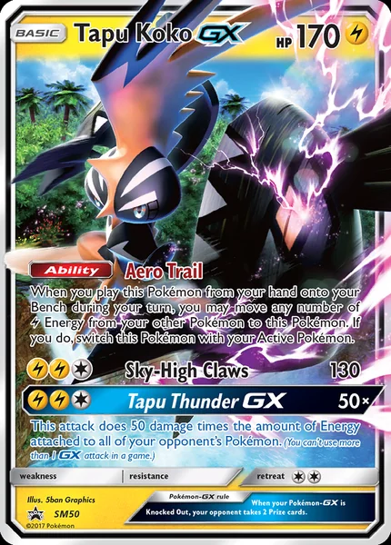Shiny Tapu Koko GX card image