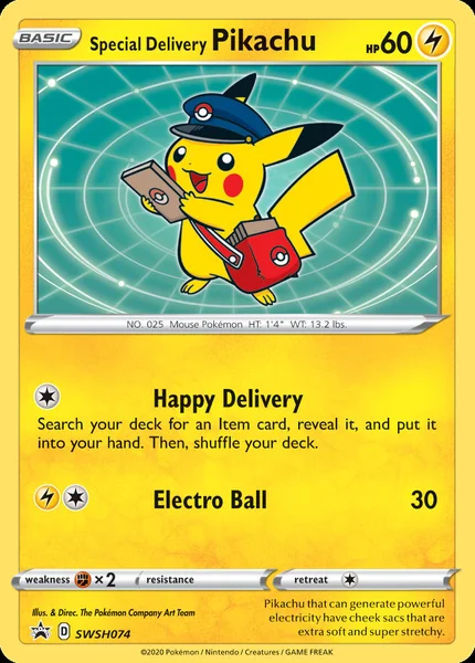 Special Delivery Pikachu card image