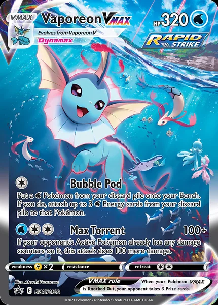 Vaporeon VMAX card image