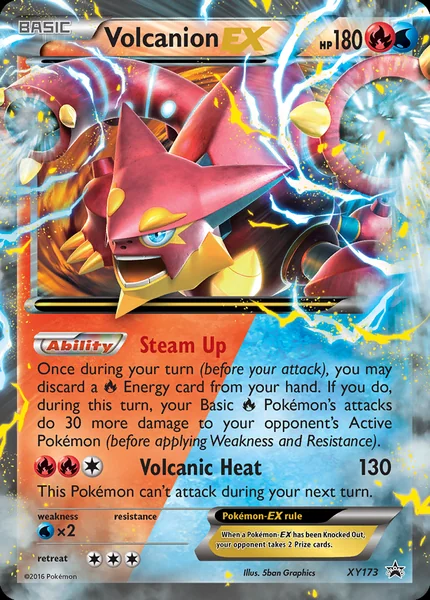 Volcanion EX card image