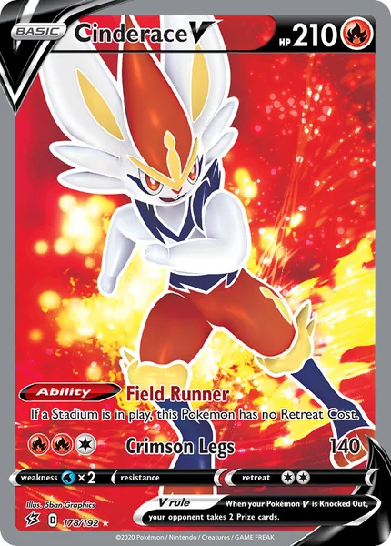 Cinderace V card image