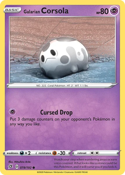Galarian Corsola card image
