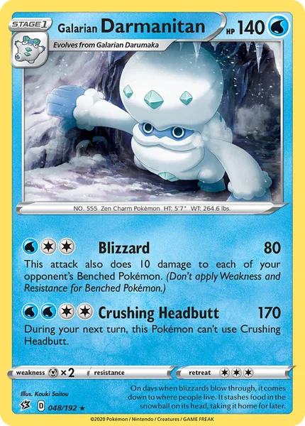 Galarian Darmanitan card image