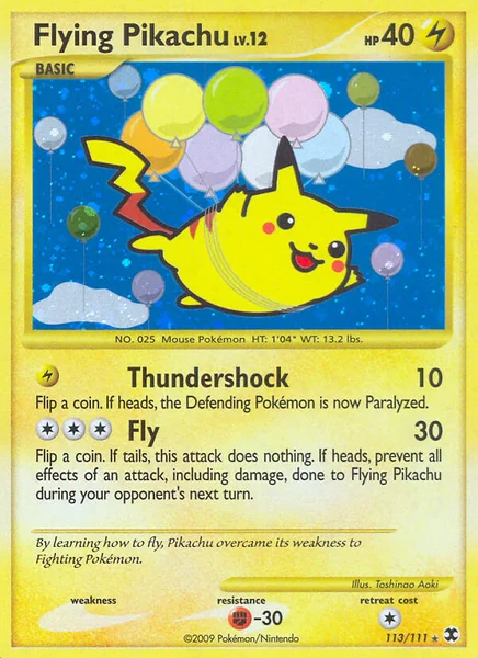Flying Pikachu card image