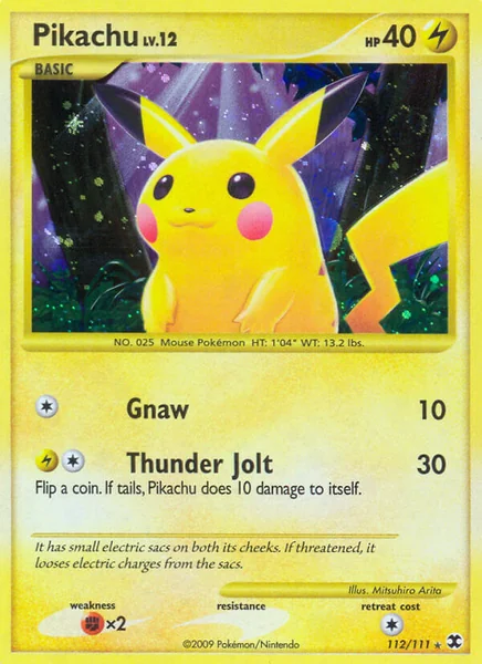 Pikachu card image
