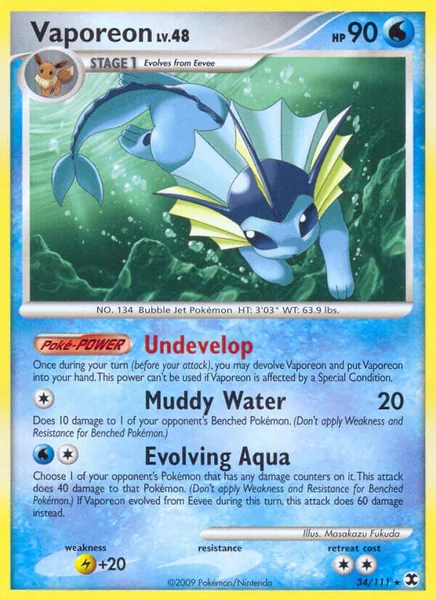 Vaporeon card image
