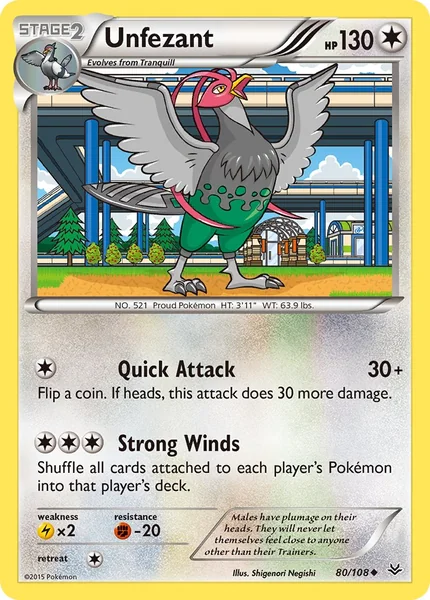 Unfezant card image