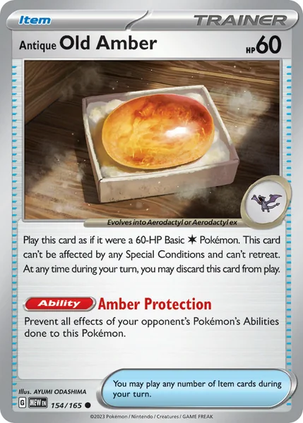 Antique Old Amber card image