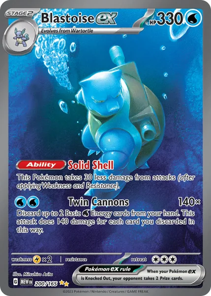 Blastoise ex card image