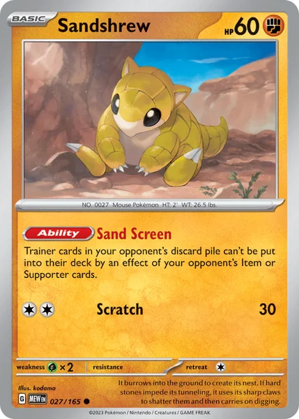 Sandshrew card image