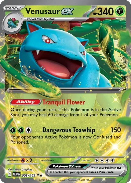 Venusaur ex card image