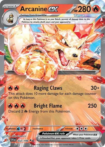 Arcanine ex card image