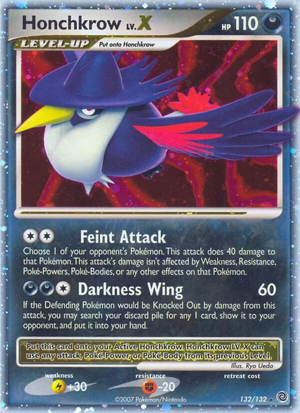 Honchkrow LV. X card image