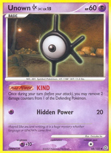 Unown K card image