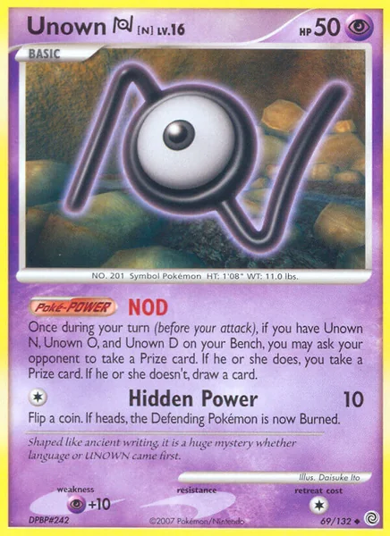 Unown N card image