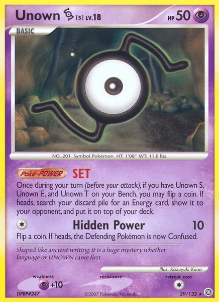 Unown S card image