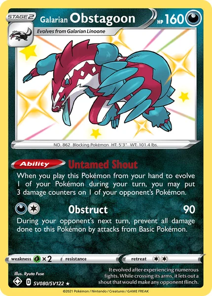 Galarian Obstagoon card image