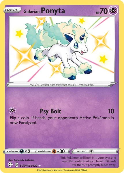 Galarian Ponyta card image