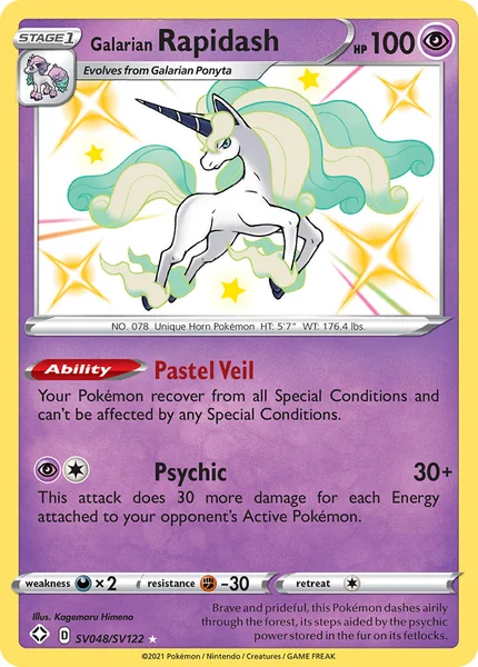 Galarian Rapidash card image