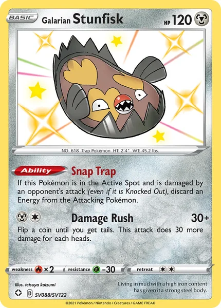 Galarian Stunfisk card image