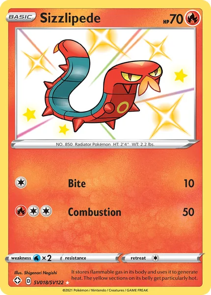 Sizzlipede card image