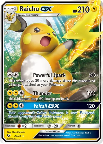 Raichu GX card image