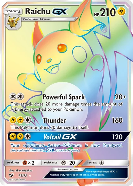 Raichu GX card image