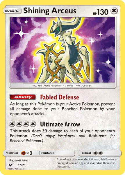 Shining Arceus card image
