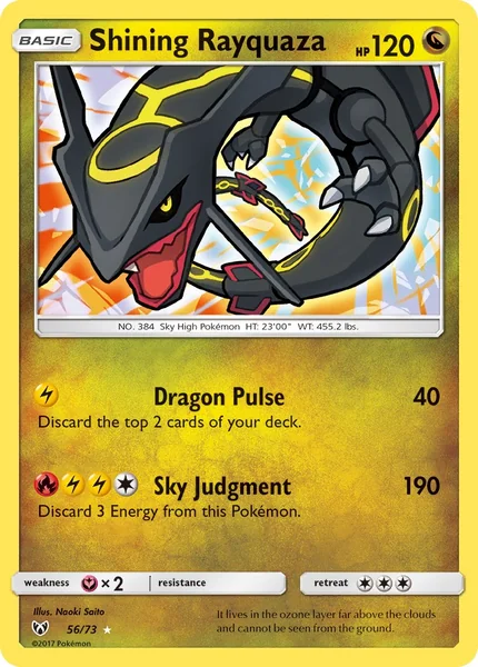 Shining Rayquaza card image