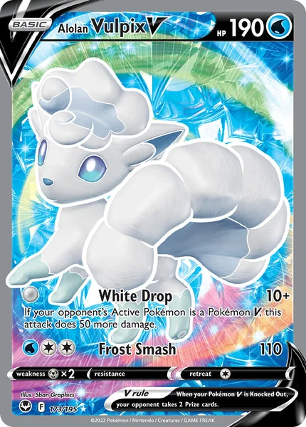 Alolan Vulpix V card image
