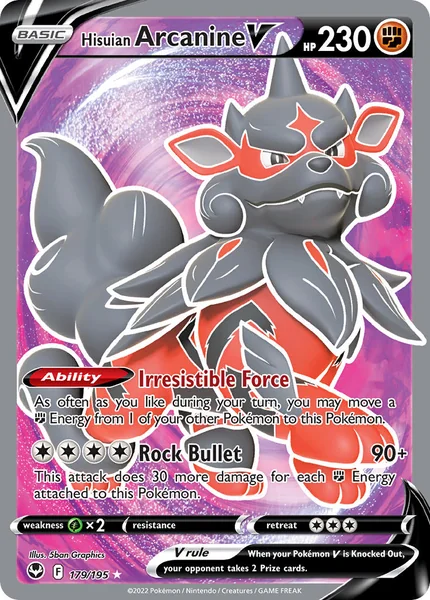 Hisuian Arcanine V card image