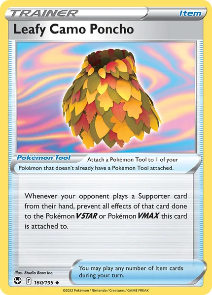 Leafy Camo Poncho card image
