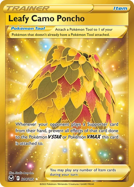 Leafy Camo Poncho card image