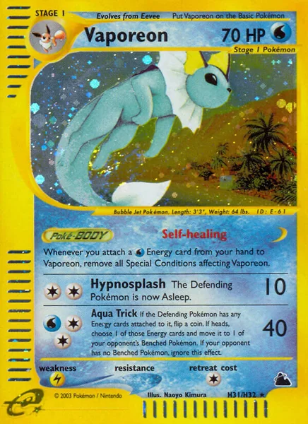 Vaporeon card image